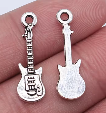 WYSIWYG 20pcs 24x7mm 5 Colors Guitar Charms Trendy Pendant For Jewelry Making DIY Jewelry Findings
