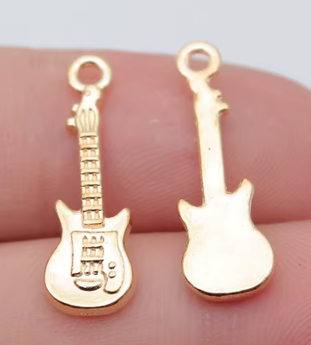 WYSIWYG 20pcs 24x7mm 5 Colors Guitar Charms Trendy Pendant For Jewelry Making DIY Jewelry Findings