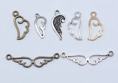 40pcs Angel Wings Connector Charms For Jewelry Making Wing Charms DIY Handmade Tibetan Finding Jewelry