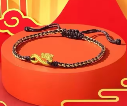 Fashion Hand Braided Dragon Lucky Bracelet Bangle Women Men Red Rope Best Friends Lovers' Gift Bracelet Size Adjustable