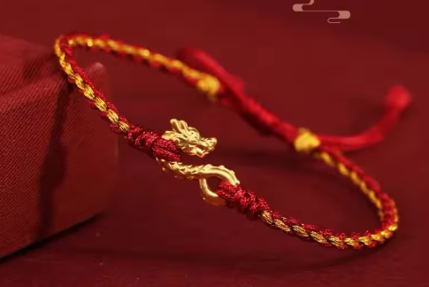 Fashion Hand Braided Dragon Lucky Bracelet Bangle Women Men Red Rope Best Friends Lovers' Gift Bracelet Size Adjustable