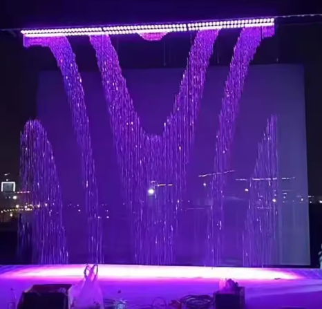 Digital Water Curtain Machine Programmable LED Waterfall Wall Fountain